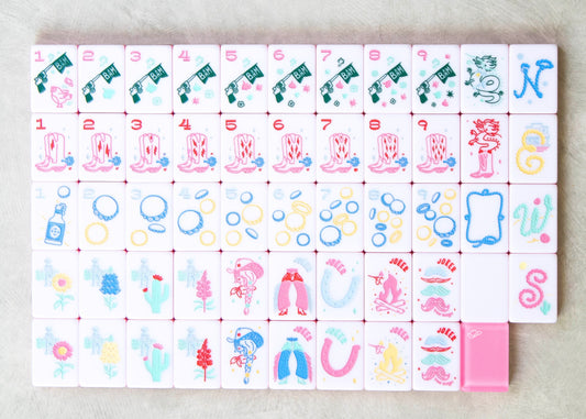 Miss Cowgirl_ Mahjong Tile Set - Americana – Miss Mahjong