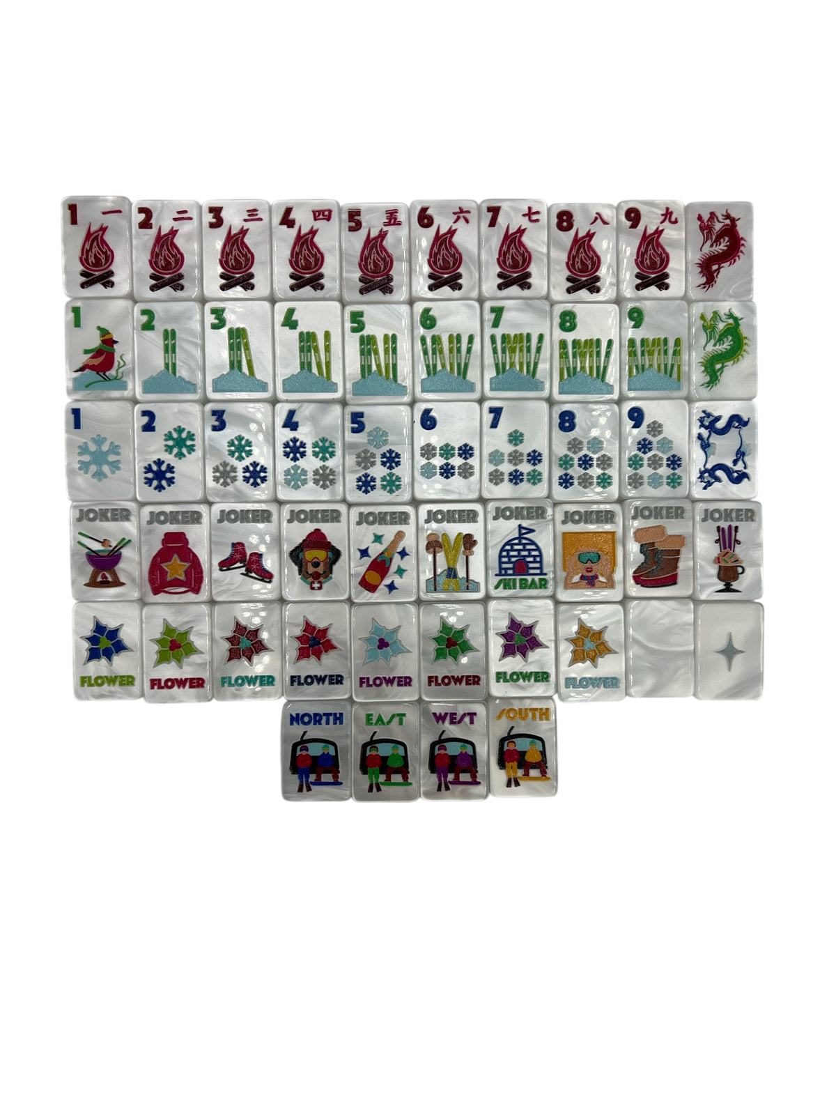 The Chalet - FROSTY PEARL WHITE – Bespoke Mahjong