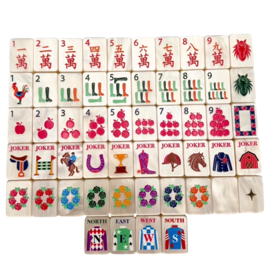 YEAR OF THE HORSE - PEARL CREAM – Bespoke Mahjong