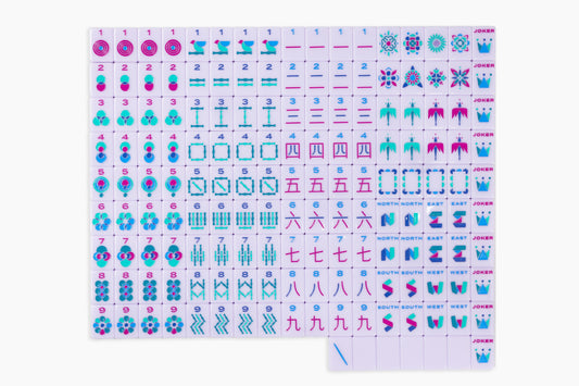 The Minimal Line - Mahjong Tile Set - Lilac Release– The Mahjong Line