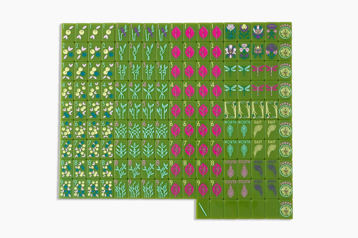 The Botanical Line - Mahjong Tile Set - Avocado Green Release– The Mahjong Line