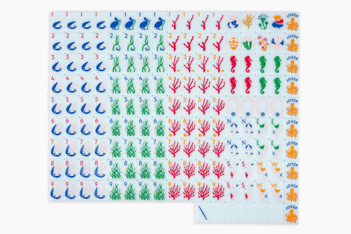The Ocean Line - Mahjong Tiles - Barely Blue– The Mahjong Line
