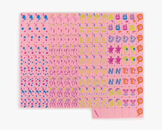 The Cheeky Line - Mahjong Tile Set - Petal Pink Limited Release– The Mahjong Line