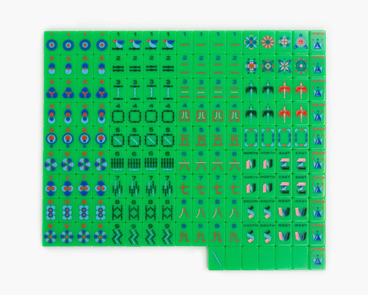 The Minimal Line - Mahjong Tile Set - Kelly Green v2 Release– The Mahjong Line