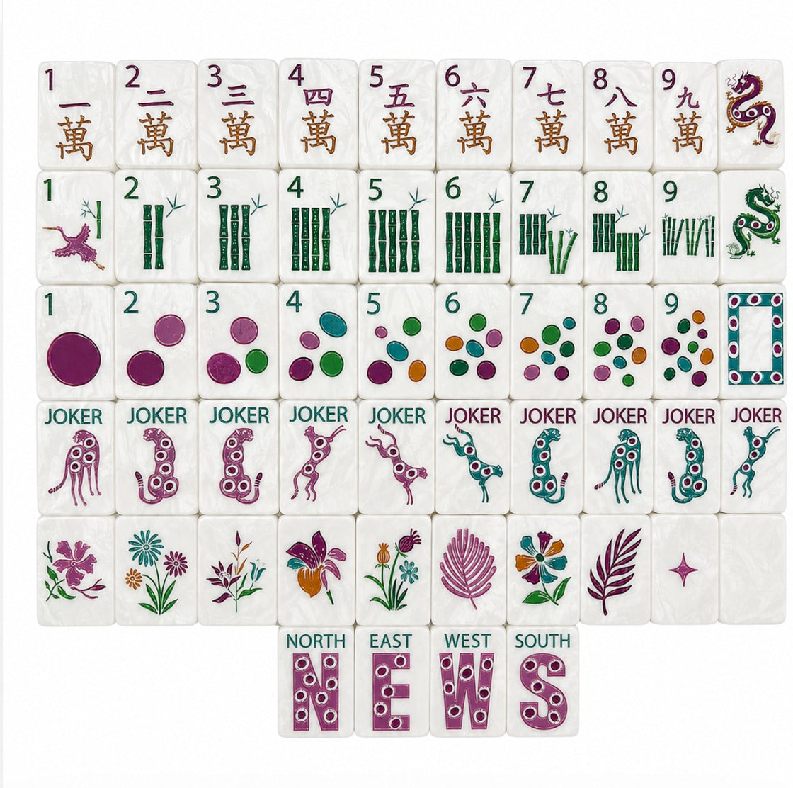 Springtime Safari - SAFARI GLOW β Bespoke Mahjong