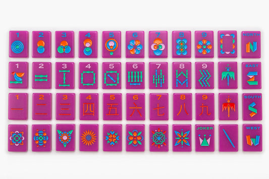 The Minimal Line - Mahjong Tile Set - Neon Purple Release– The Mahjong