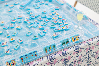 Riviera Jet Set Mahjong Tiles _ Luxury Ocean & Beach Mahjong Set French_Italian – Southern Sparrow