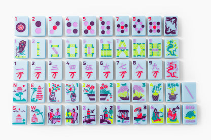 The Classic Line_ Cornflower Blue Mahjong Tiles– The Mahjong Line