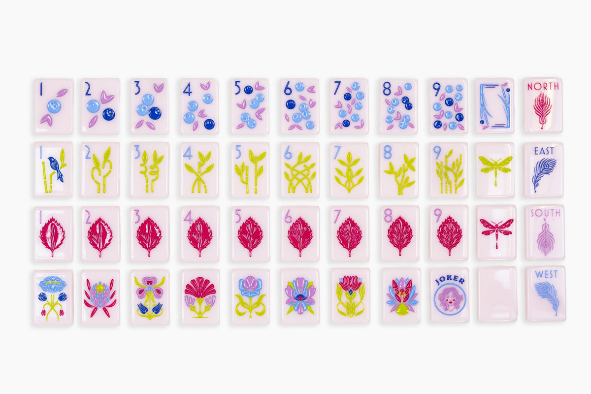 The Botanical Line - Mahjong Tile Set - Paris Pink 2.0 Release– The Mahjong Line