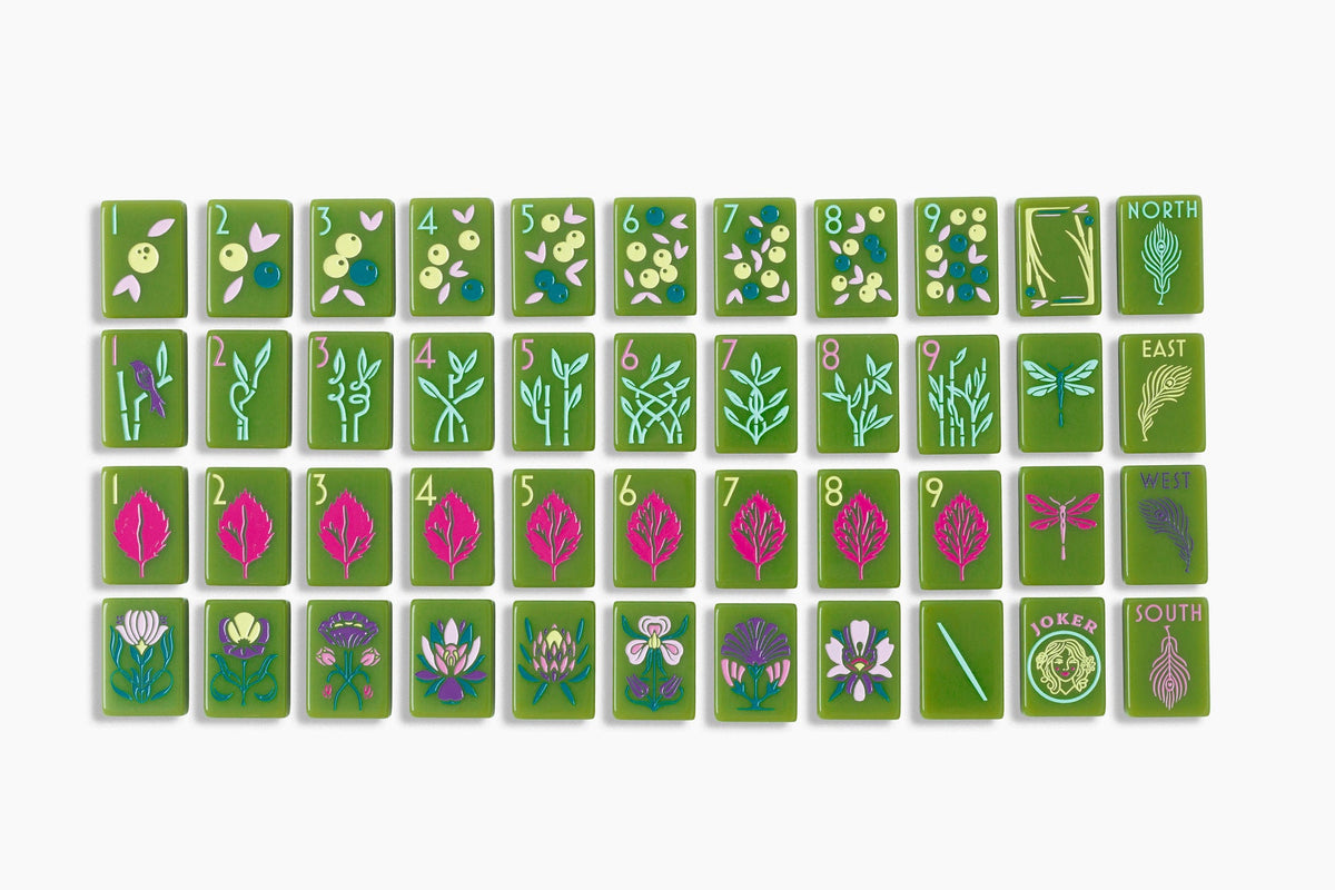 The Botanical Line - Mahjong Tile Set - Avocado Green Release– The Mahjong Line