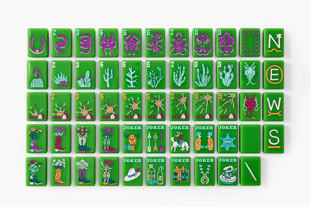 The Ranch Line - American Mahjong Tile Set - Avocado Green Release– The Mahjong Line