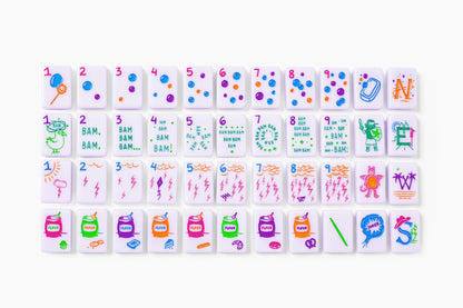 The Cheeky Line - Mahjong Tile Set - Lilac– The Mahjong Line