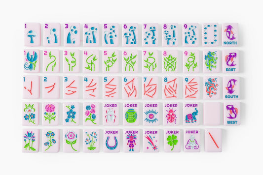 The Lucky Line - American Mahjong Tile Set - Shell Pink Release– The Mahjong Line