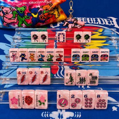 Grateful Dead x Bespoke Mahjong - ROSE PINK TIE DYE PEARL