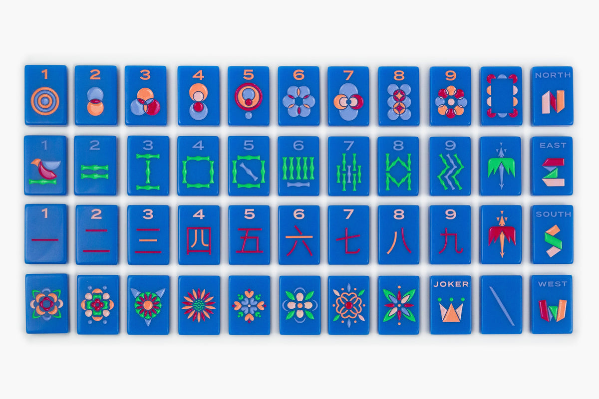 The Minimal Line - Mahjong Tile Set - Blue Eyed Jack Release– The Mahjong Line