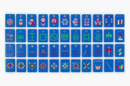 The Minimal Line - Mahjong Tile Set - Blue Eyed Jack Release– The Mahjong Line