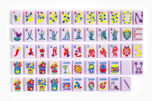 The Foodie Line_ Lilac Mahjong Tiles– The Mahjong Line