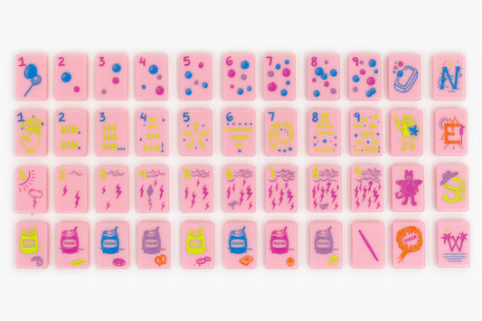 The Cheeky Line - Mahjong Tile Set - Petal Pink Limited Release– The Mahjong Line