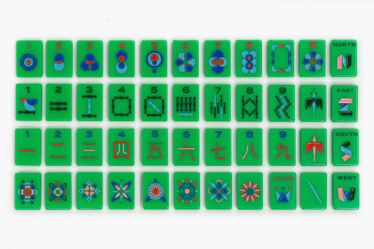 The Minimal Line - Mahjong Tile Set - Kelly Green v2 Release– The Mahjong Line