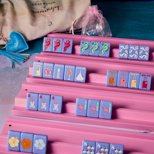 Bespoke X Gray Malin Beach Club Mahjong Tiles - CABANA BLUE – Bespoke Mahjong