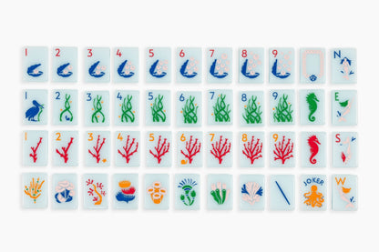 The Ocean Line - Mahjong Tiles - Barely Blue– The Mahjong Line