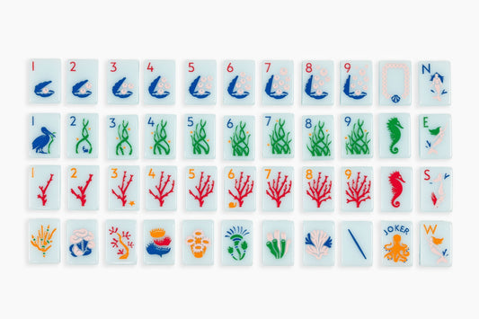 The Ocean Line - Mahjong Tiles - Barely Blue– The Mahjong Line