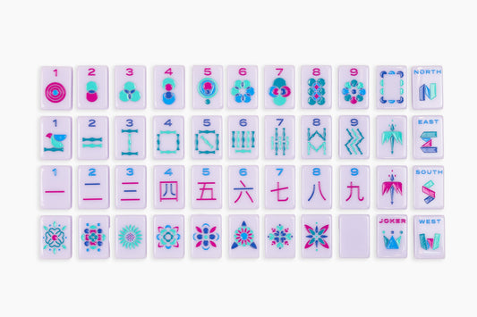 The Minimal Line - Mahjong Tile Set - Lilac Release– The Mahjong Line