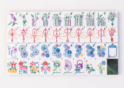 Miss Classic_ Mahjong Tile Set - Malachite – Miss Mahjong