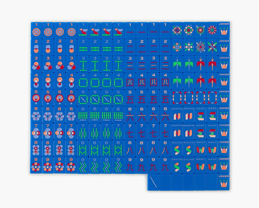 The Minimal Line - Mahjong Tile Set - Blue Eyed Jack Release– The Mahjong Line