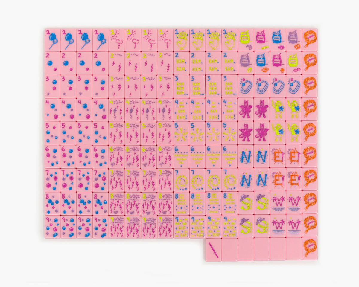 The Cheeky Line - Mahjong Tile Set - Petal Pink Limited Release– The Mahjong Line