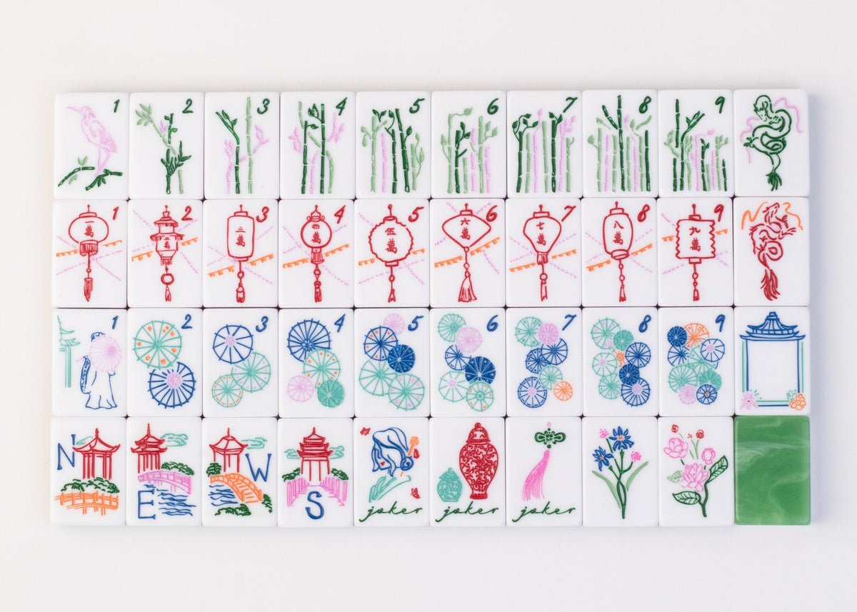 Miss Classic_ Mahjong Tile Set - Jade – Miss Mahjong