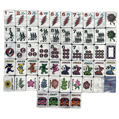 Grateful Dead x Bespoke Mahjong - STEALIE BLUE TIE DYE PEARL
