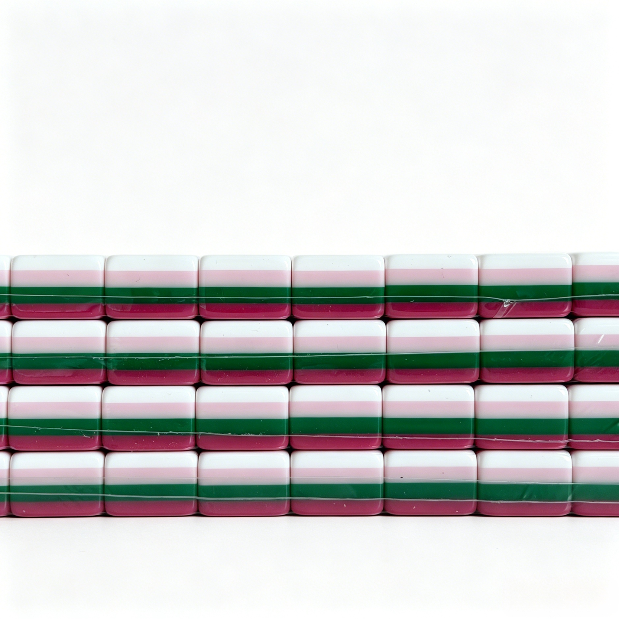 Magenta Monarch American Mahjong Set with 166 weighted acrylic tiles, elephant jokers, and grey-blue backs by USA Mahjong Co.