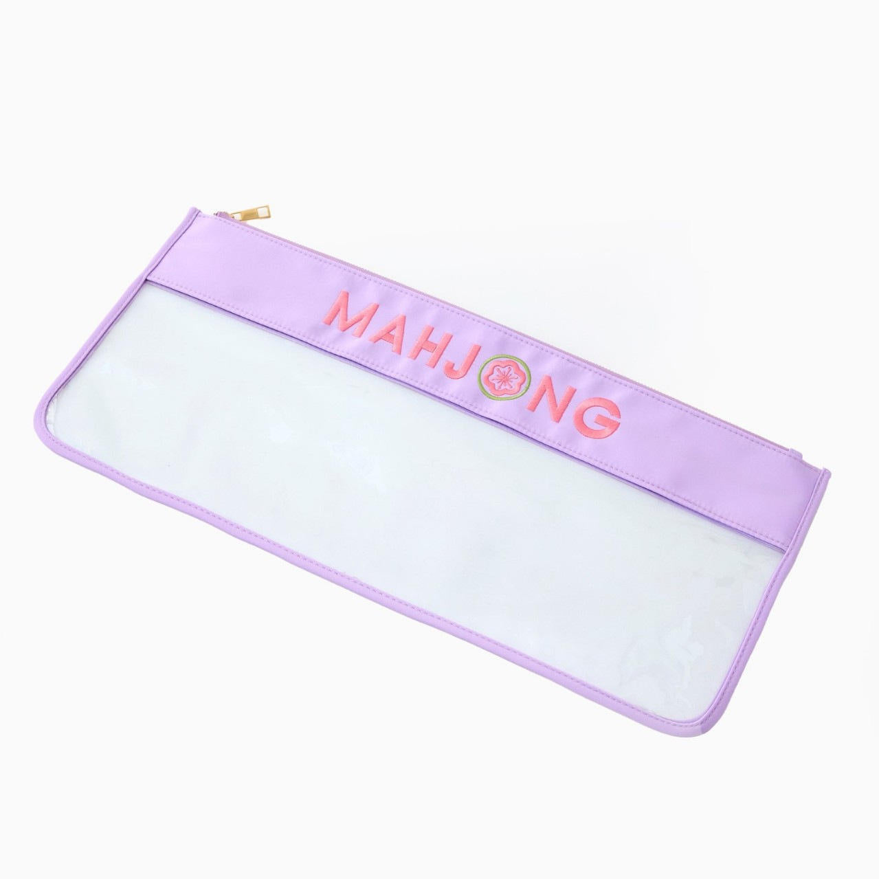 "MAHJONG" text with Pink Flower icon